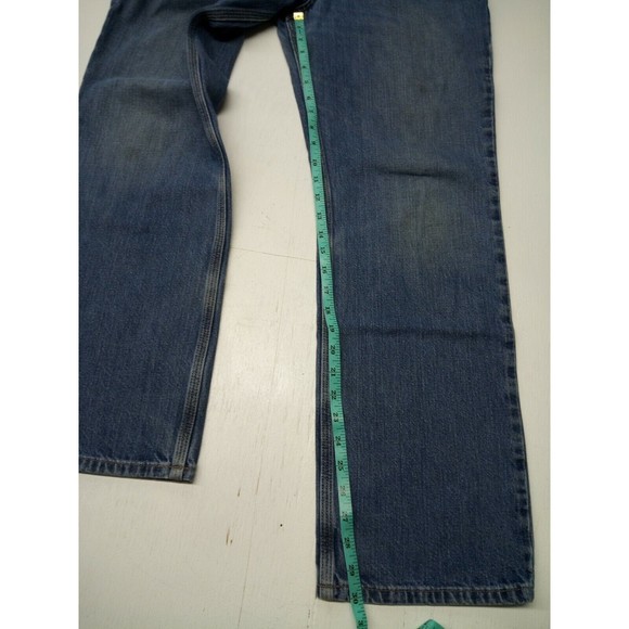 Carhartt Men's Casual Modern Relaxed Straight Light Wash Work Jeans Size 32x30 - Picture 2 of 6